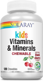 Solaray Kinder Multivitamin Lutschtabletten vegan ohne Zusatzstoffe 120 Stück – Bild 1 von 3