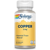 Produktbild von Solaray Kupfer 2 mg Kapseln vegan glutenfrei ohne Zusatzstoffe 100 Stück