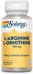 Solaray L-Arginin und L-Ornithin Kapseln vegan ohne Zusatzstoffe – Bild 1 von 2
