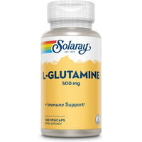 Produktbild von Solaray L-Glutamin 500 mg Kapseln vegan und vegetarisch ohne Zusatzstoffe 100 Stück