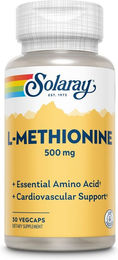 Solaray L-Methionin 500 mg Kapseln vegetarisch ohne Zusatzstoffe – Bild 1 von 2