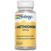 Produktbild von Solaray L-Methionin 500 mg Kapseln vegetarisch ohne Zusatzstoffe