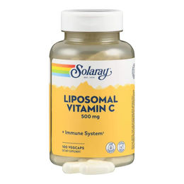 Solaray Liposomales Vitamin C 500 mg Kapseln 100 Stück vegan glutenfrei ohne Zusatzstoffe – Bild 1 von 2