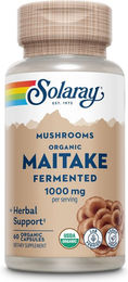 Solaray Maitake fermentiert Kapseln mit Beta-Glucan vegan ohne Zusatzstoffe 60 Stück – Bild 1 von 3