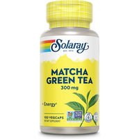 Produktbild von Solaray Matcha Green Tea Bio Kapseln 300 mg vegan glutenfrei ohne Zusatzstoffe 100 Stück