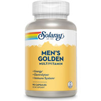 Produktbild von Solaray Mens Golden Multi-Vitamin Kapseln für Männer und Senioren ohne Zusatzstoffe