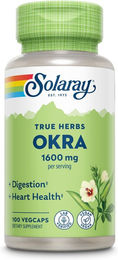 Solaray Okra 400 mg Kapseln vegan glutenfrei ohne Zusatzstoffe – Bild 1 von 3