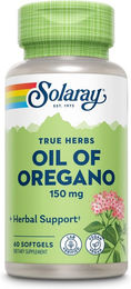 Solaray Oregano Öl Kapseln mit Carvacrol und Thymol vegan und glutenfrei 60 Kapseln – Bild 1 von 3