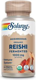 Solaray Reishi fermentiert Kapseln vegan ohne Zusatzstoffe 60 Stück – Bild 1 von 2