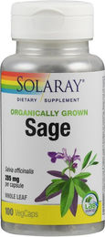 Solaray Salbei-Blätter 570 mg Kapseln vegan Bio ohne Zusatzstoffe 100 Stück – Bild 1 von 2