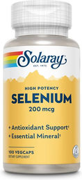 Solaray Selen mit Selenhefe 200 mcg Kapseln ohne Zusatzstoffe – Bild 1 von 2
