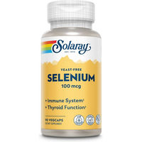 Produktbild von Solaray Selen Selenmethionin 100 mcg Kapseln vegan ohne Zusatzstoffe