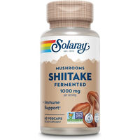 Produktbild von Solaray Shiitake fermentiert Kapseln mit Beta-Glucan vegan glutenfrei ohne Zusatzstoffe 60 Stück