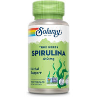 Produktbild von Solaray Spirulina 410 mg Kapseln vegan ohne Zusatzstoffe 100 Stück