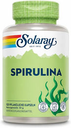 Solaray Spirulina Algen Kapseln vegan ohne Zusatzstoffe – Bild 1 von 3