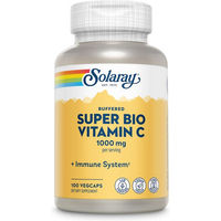 Produktbild von Solaray Vitamin C 1000 mg Kapseln mit Acerola und Hagebutte vegan ohne Zusatzstoffe