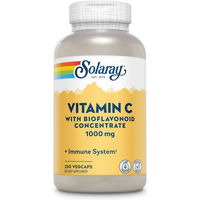 Produktbild von Solaray Vitamin C 1000 mit Acerola und Hagebutte vegan Kapseln 250 Stück
