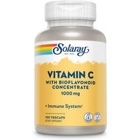 Produktbild von Solaray Vitamin C 1000 mit Acerola und Hagebutte, vegane Kapseln, ohne Zusatzstoffe