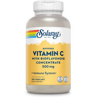 Produktbild von Solaray Vitamin C 500 mg Calciumascorbat gepuffert Kapseln vegan ohne Zusatzstoffe 250 Stück