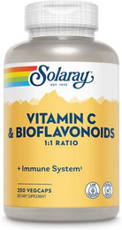 Solaray Vitamin C 500 mg mit Bioflavonoiden aus Acerola und Hagebutte vegan Kapseln 250 Stück – Bild 1 von 1