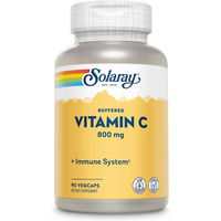 Produktbild von Solaray Vitamin C Calciumascorbat gepuffert 800 mg Kapseln vegan ohne Zusatzstoffe