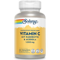Produktbild von Solaray Vitamin C Kapseln mit Acerola und Hagebutte vegan 1000 mg