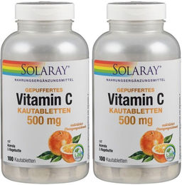 SOLARAY Vitamin C Lutschtabletten 500 mg Calciumascorbat gepuffert – Bild 1 von 1