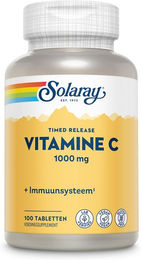 Solaray Vitamin C Timed-Release Tabletten mit Acerola und Hagebutte 1000 mg vegan und glutenfrei für Sportler – Bild 1 von 1