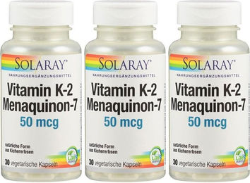 SOLARAY Vitamin K2 MK-7 50 µg Kapseln vegan und glutenfrei – Bild 1 von 1