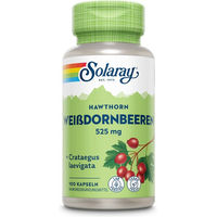 Produktbild von Solaray Weißdornbeeren Kapseln vegan ohne Zusatzstoffe