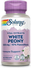 Solaray White Peony Wurzel-Extrakt Weiße Pfingstrose Kapseln vegan ohne Zusatzstoffe 60 Stück – Bild 1 von 3