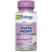 Produktbild von Solaray White Peony Wurzel-Extrakt Weiße Pfingstrose Kapseln vegan ohne Zusatzstoffe 60 Stück