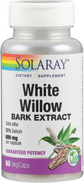 Solaray White Willow Bark Silberweide 600 mg Kapseln vegan – Bild 1 von 1