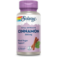 Produktbild von Solaray Zimtrinden-Extrakt 300 mg Kapseln vegan ohne Zusatzstoffe 60 Stück