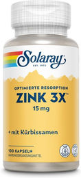 Solaray Zink 15 mg Kapseln vegan ohne Zusatzstoffe 100 Stück – Bild 1 von 2