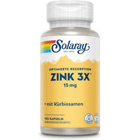 Produktbild von Solaray Zink 15 mg Kapseln vegan ohne Zusatzstoffe 100 Stück