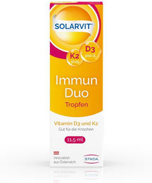 Solarvit Immun Duo Tropfen mit Vitamin D3 und K2 vegetarisch und laktosefrei – Bild 1 von 1