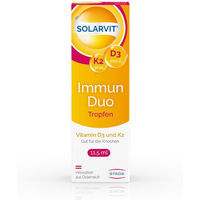 Produktbild von Solarvit Immun Duo Tropfen mit Vitamin D3 und K2 vegetarisch und laktosefrei