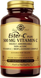 Solgar Ester-C plus Vitamin C 500 mg mit Hagebutte vegane Kapseln 50 Stück – Bild 1 von 1