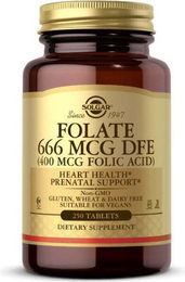 Solgar Folsäure Tabletten mit 400 mcg Folsäure für Frauen, Schwangere und Stillende, 250 Tabletten – Bild 1 von 2