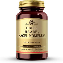 Solgar Haut Haare Nägel Komplex Tabletten mit Zink Biotin und Selen 60 Stück – Bild 1 von 3