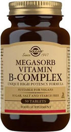 Solgar Megasorb Vitamin B-Komplex Tabletten vegan vegetarisch 50 Stück – Bild 1 von 2