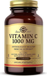 Solgar Vitamin C 1000 mg Tabletten mit Acerola und Hagebutte 90 Stück – Bild 1 von 2