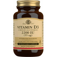 Produktbild von Solgar Vitamin D3 Cholecalciferol Kapseln vegan für Erwachsene, Schwangere und Stillende 50 Einheiten
