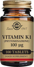 Solgar Vitamin K1 100 mcg Tabletten vegan vegetarisch glutenfrei laktosefrei 100 Stück – Bild 1 von 1