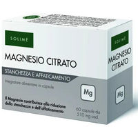 Produktbild von Solime Magnesiumcitrat-Dibasisches Salz Vegan und Glutenfrei 60 Kapseln