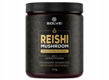 Solve Labs Reishi-Pilz Extrakt Pulver mit 51% Beta-D-Glucanen ohne Zusatzstoffe 100g – Bild 1 von 7