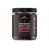 Produktbild von SolveLabs Mushroom Focus Gummies mit L-Theanin zuckerfrei 60 Stück