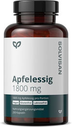 SOLVISAN Apfelessig Kapseln 1800 mg ohne Zusatzstoffe 200 Stück – Bild 1 von 1