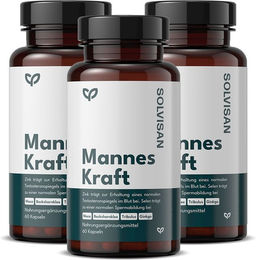 SOLVISAN Mannes Kraft Kräuter-Komplex Kapseln vegan laktosefrei glutenfrei 60 Stück – Bild 1 von 2